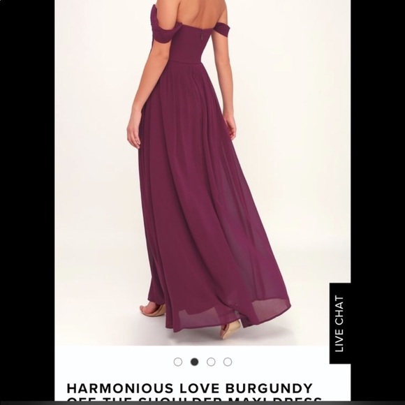 Lulus off the shoulder maxi dress - Picture 2 of 7